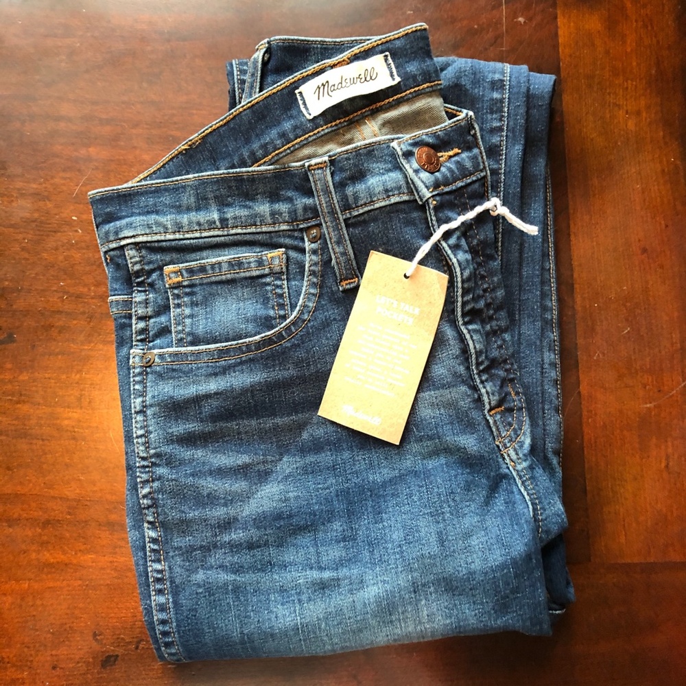 Madewell Slim Straight Jeans Size 28 Petite NWT